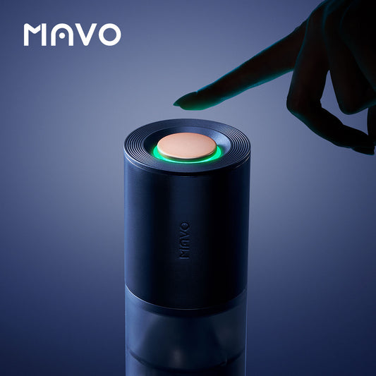 MAVO Aurora Portable Electric Coffee Grinder - Handle and Case Included