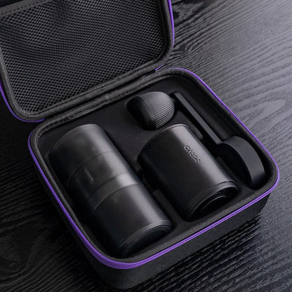 MAVO Aurora Portable Electric Coffee Grinder - Handle and Case Included