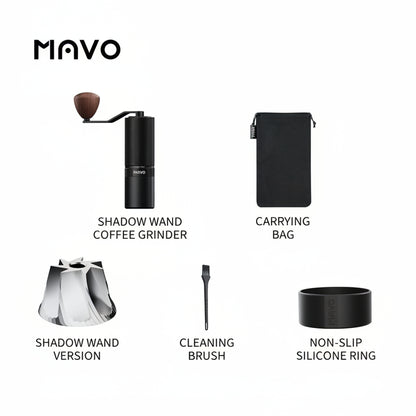 MAVO Shadow Wand Coffee Grinder | Obsidian Black