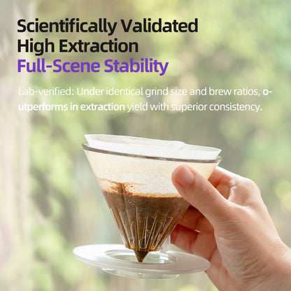 MAVO Pour Over HYTRAC Coffee Dripper | Clear