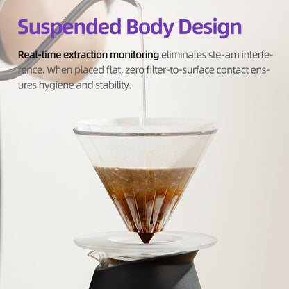 MAVO Pour Over HYTRAC Coffee Dripper | Clear