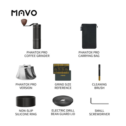 MAVO Phantox Pro Coffee Grinder | Obsidian Black